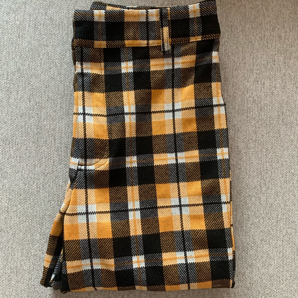 Yellow Plaid Pants